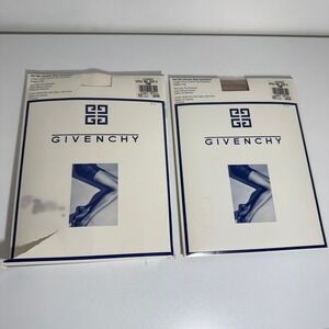 Givenchy Ultimate Body Smoothers Pantyhose Women Size D Fawn 2pk Vintage 554 70D